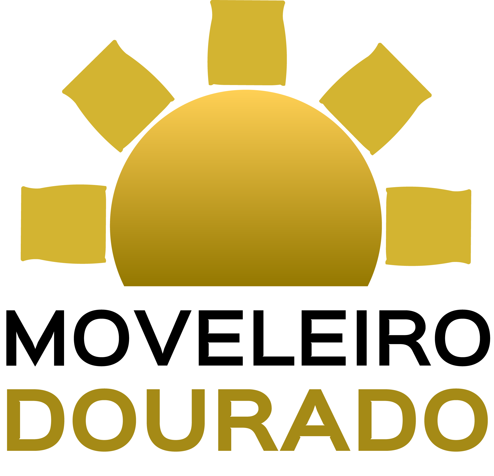 Logo Moveleiro Dourado